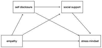 The empathy and stress mindset of healthcare workers: the chain mediating roles of self-disclosure and social support